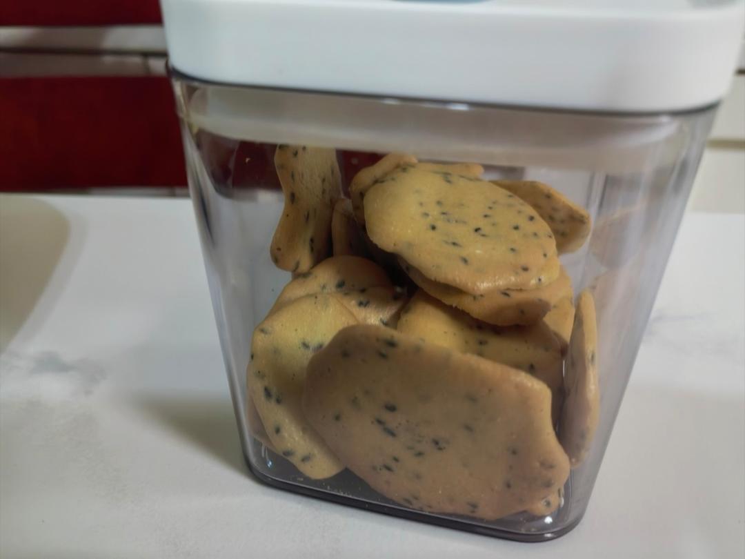 零厨艺无添加黑芝麻饼干🍪（烤箱版）