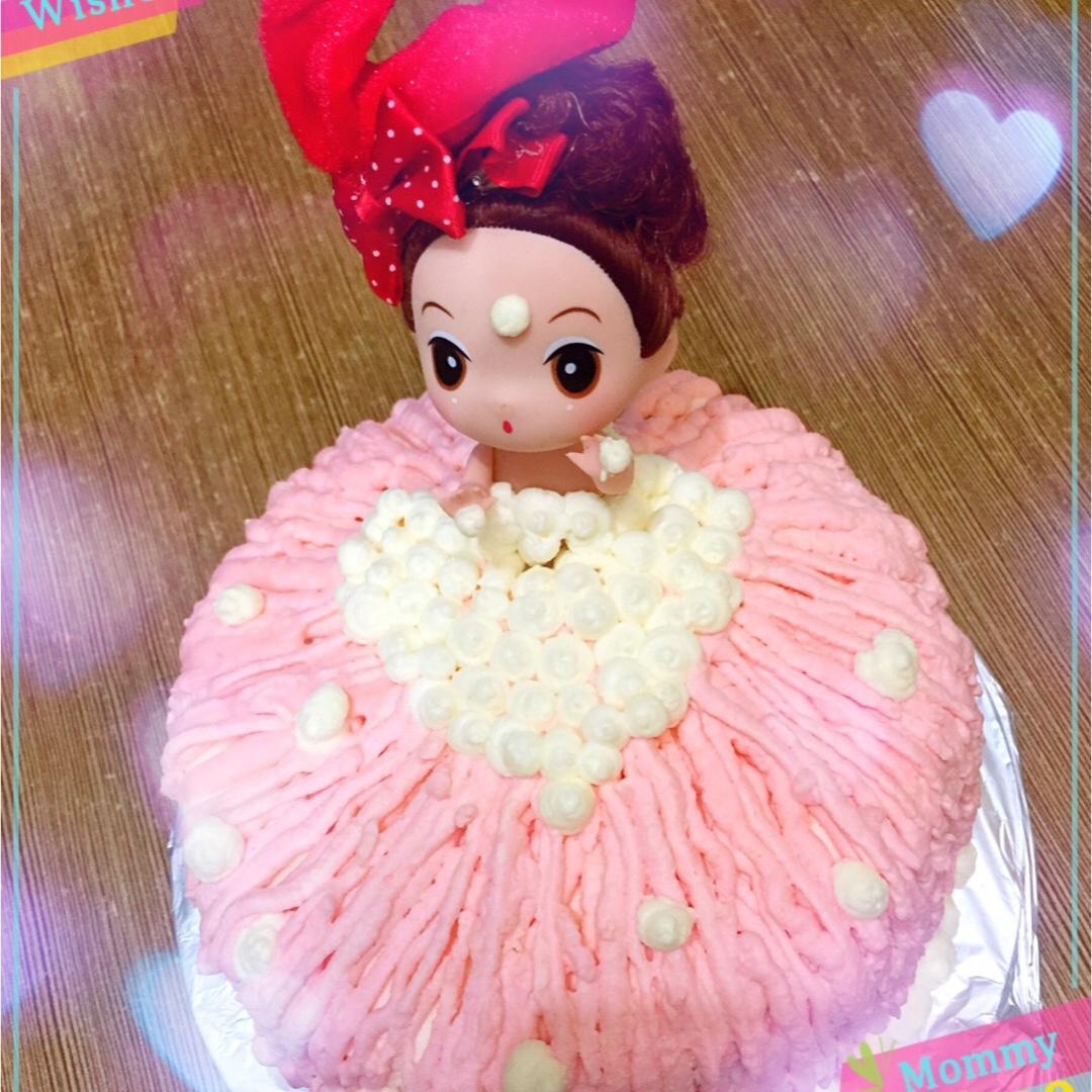 详细步骤制作泡泡浴娃娃蛋糕