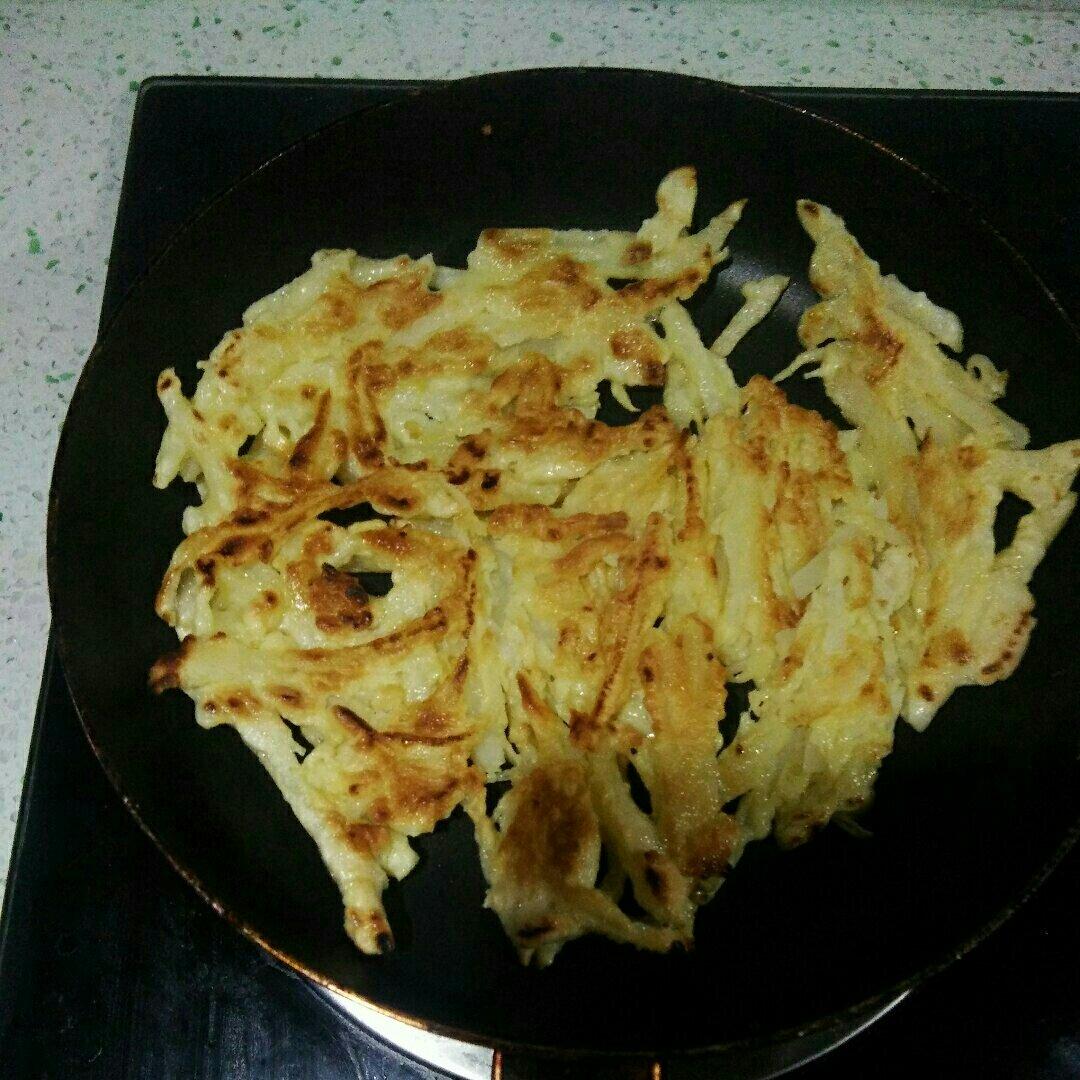 土豆丝鸡蛋饼