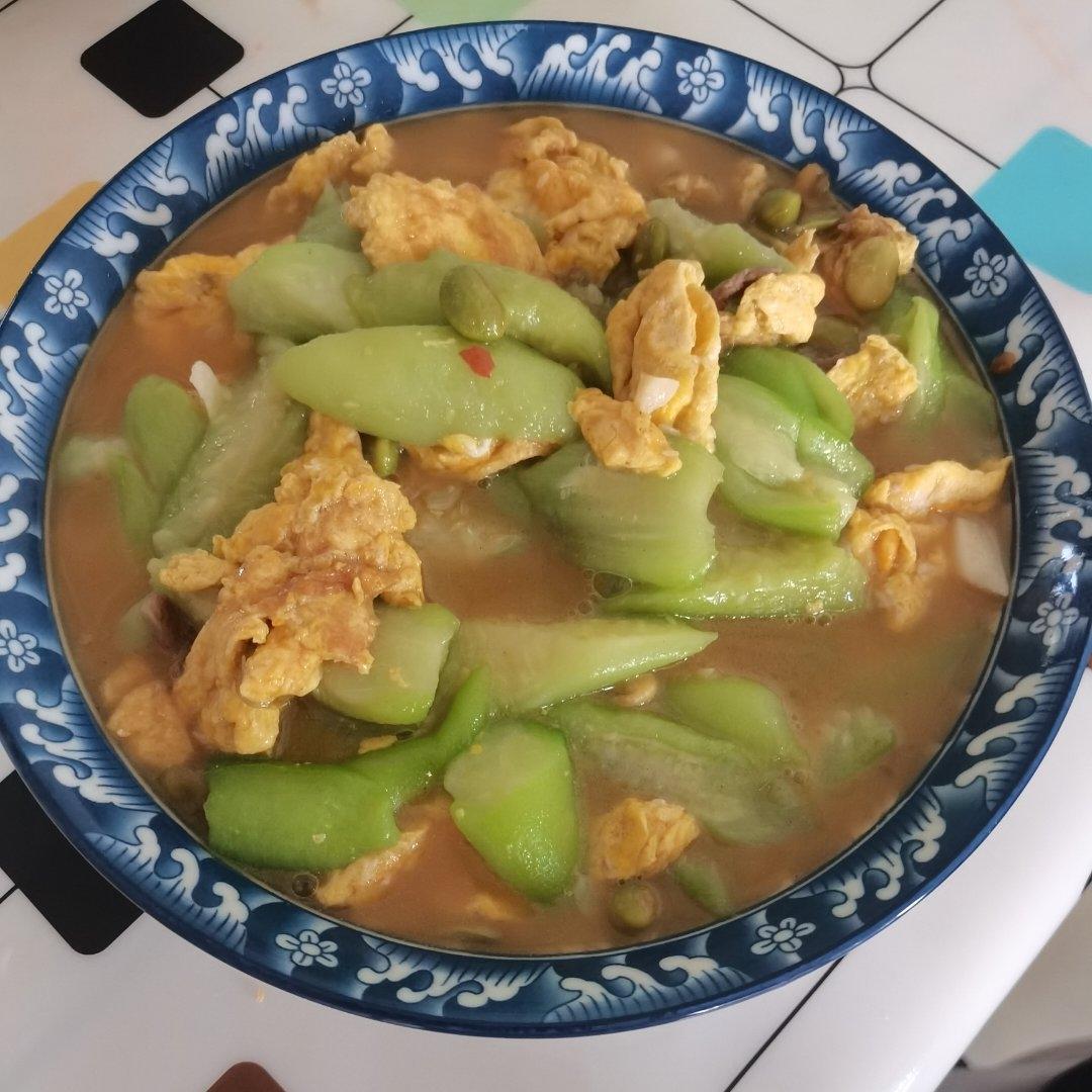 简单快手，五分钟搞定的丝瓜炒蛋