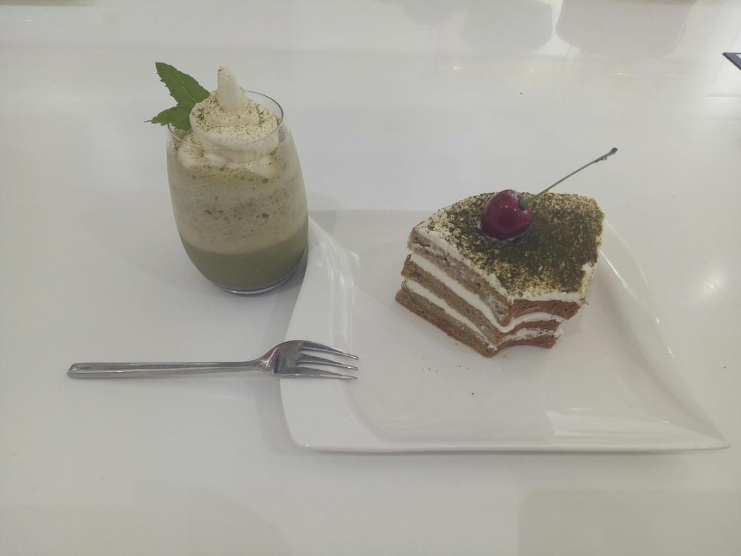 六寸抹茶戚风蛋糕