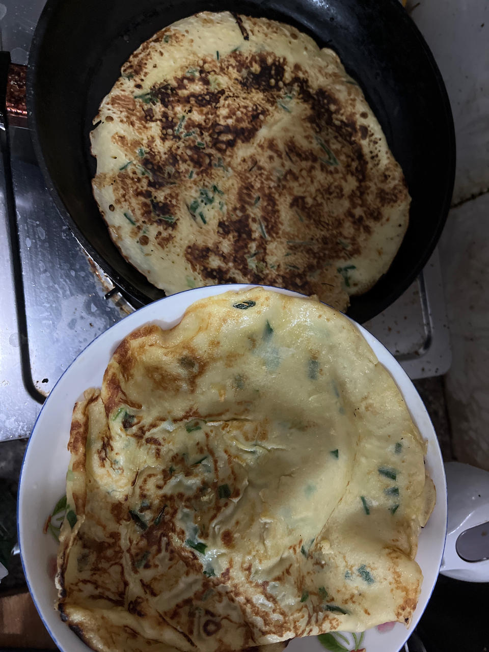 香浓牛奶鸡蛋饼