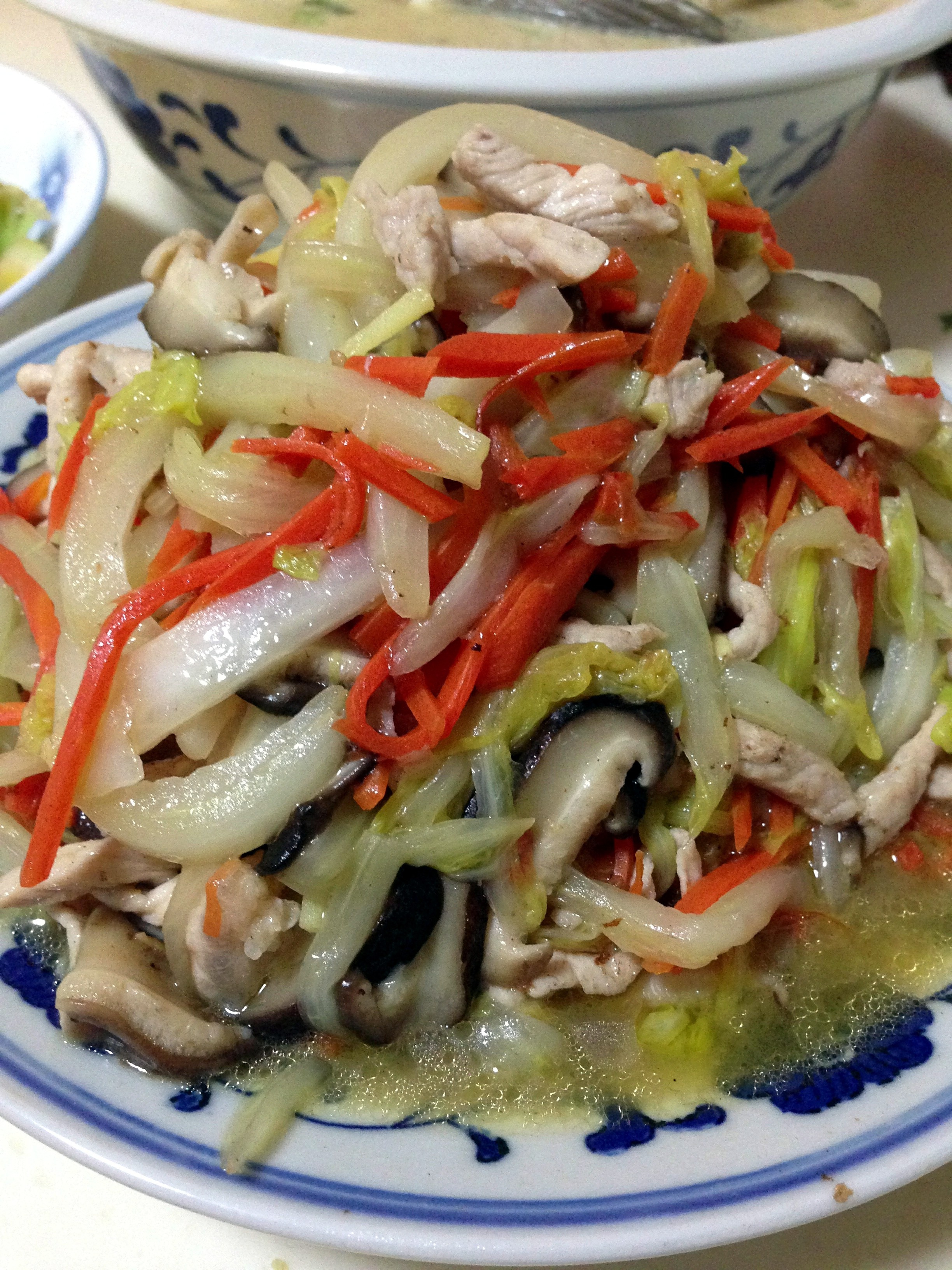 三丝炒大白菜