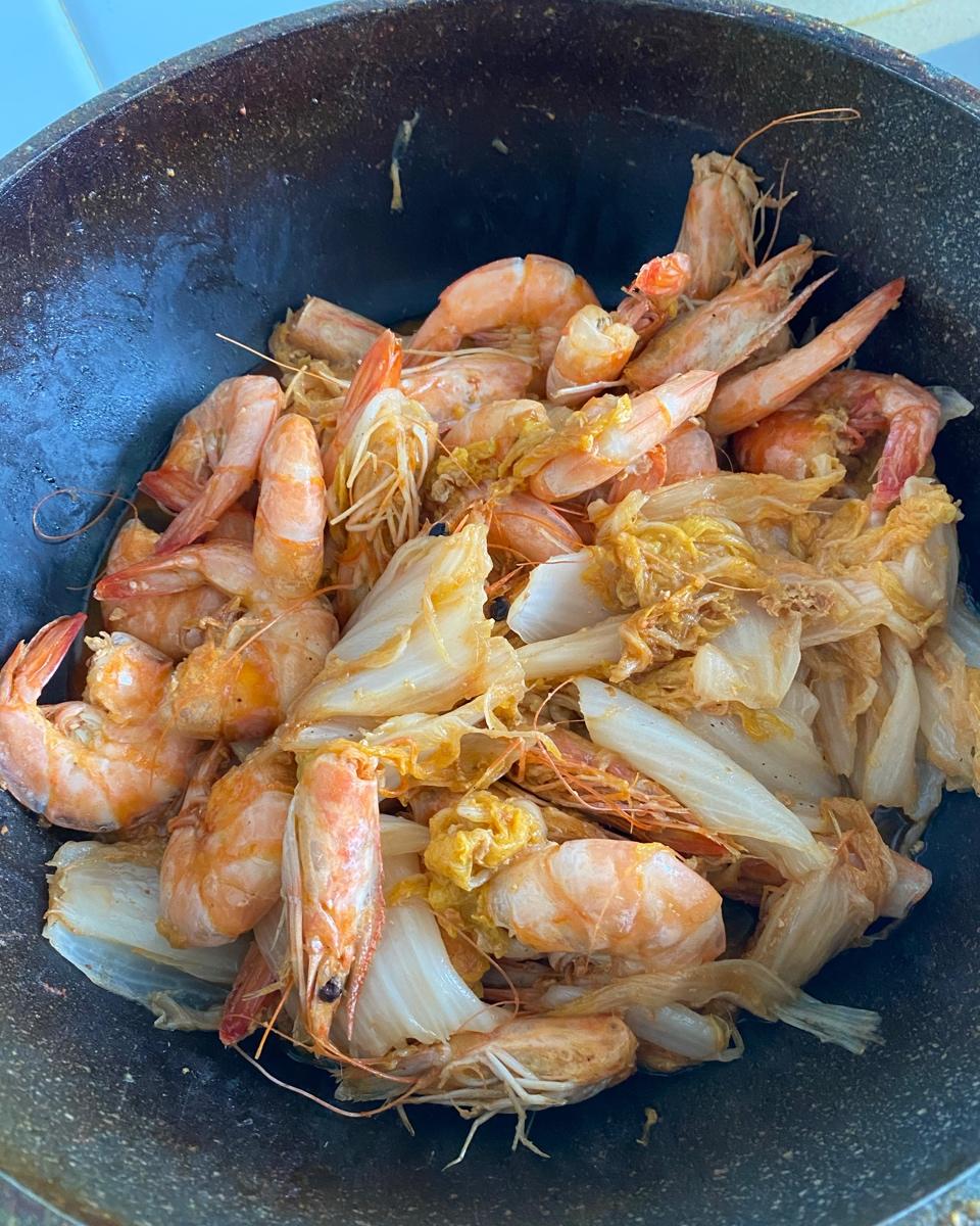 不用一滴水的虾塌白菜