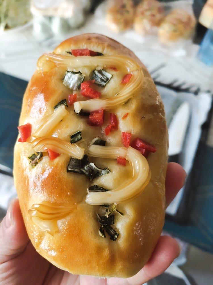香葱火腿肉松面包