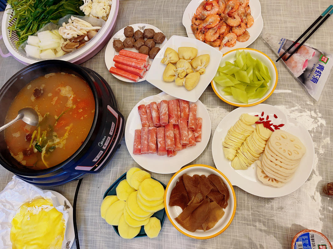 家庭自制火锅（清汤火锅）