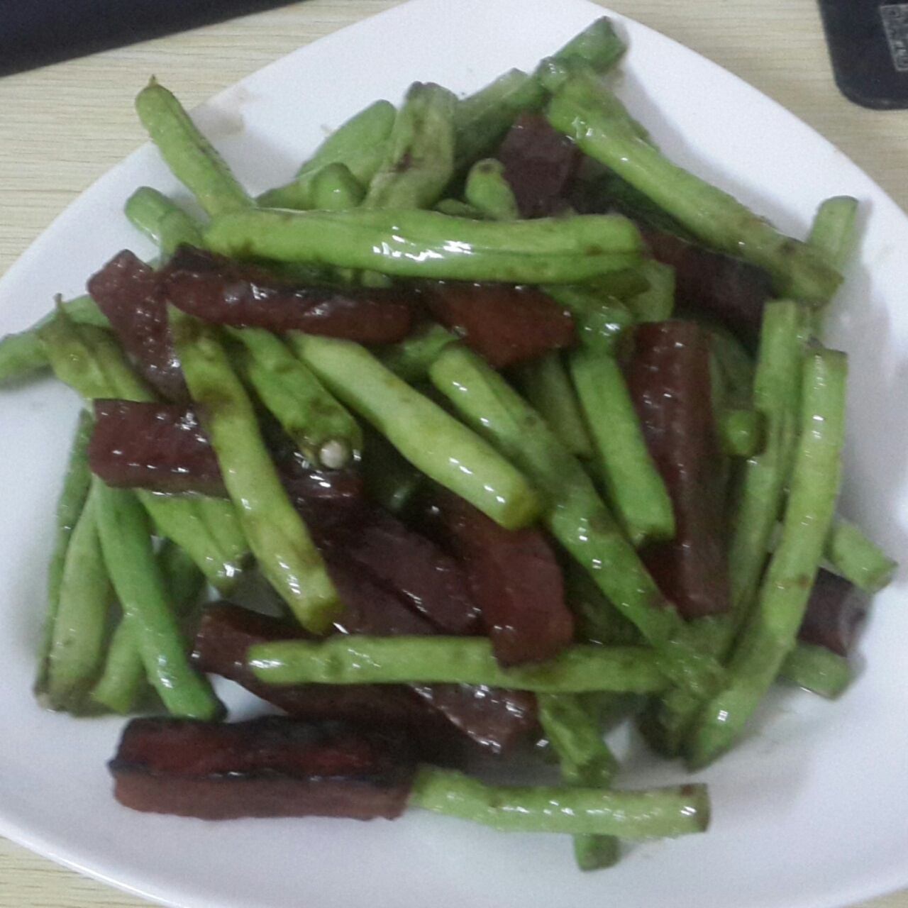 四季豆炒腊肉