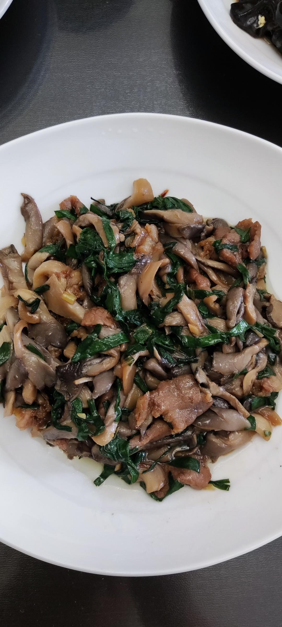 凤尾菇炒肉