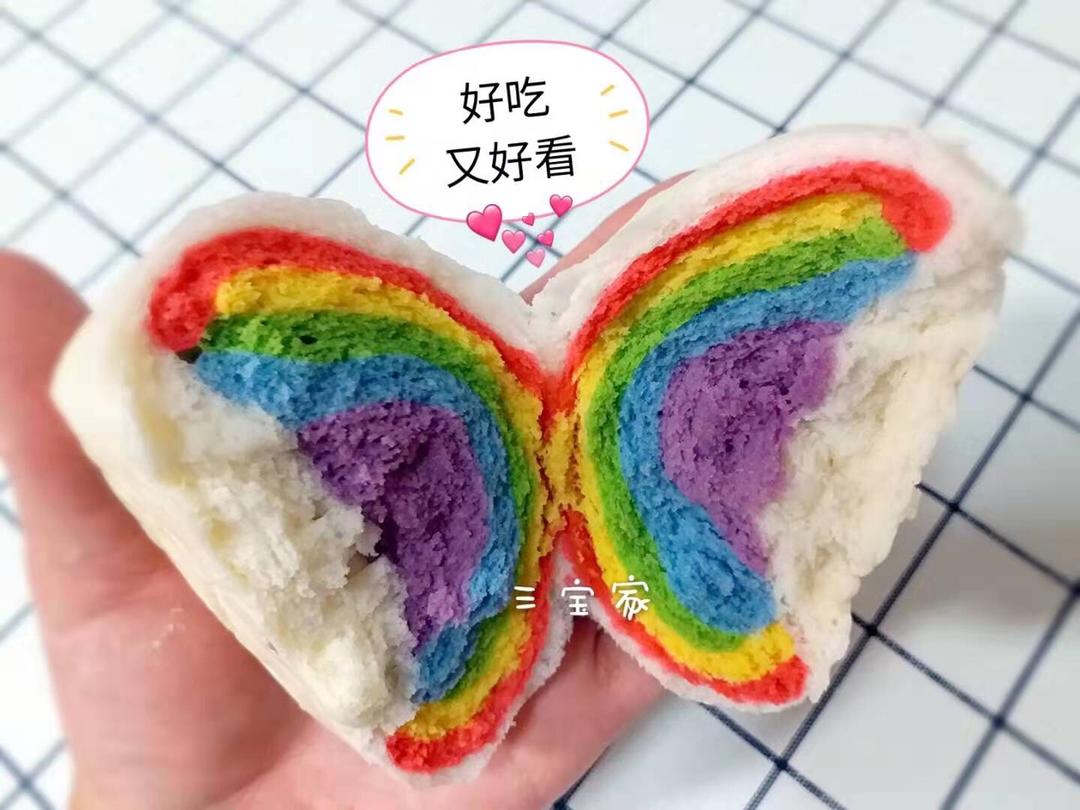 大白彩虹馒头
