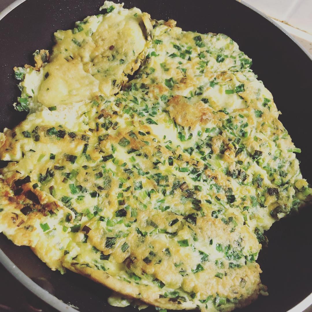 韭菜鸡蛋摊饼