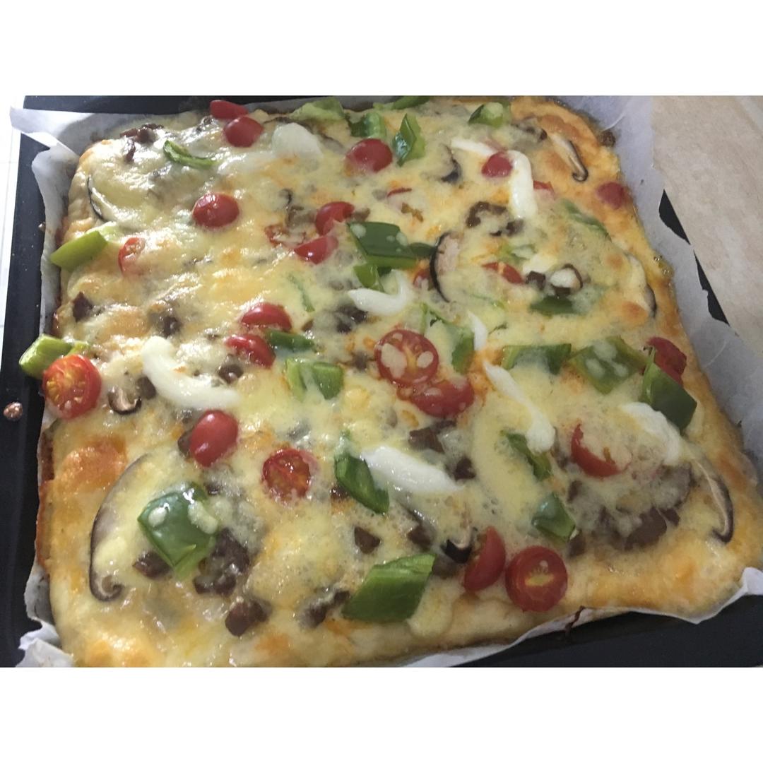黑椒牛肉厚底披萨