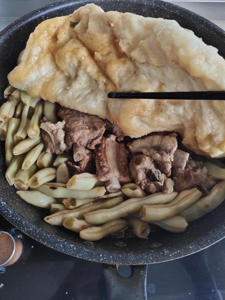 豆角烀饼（发面版）