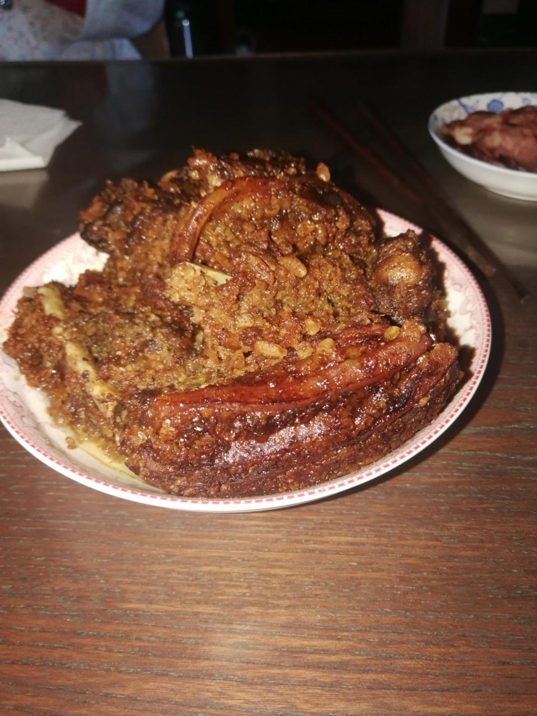 晓晓_47做的米粉肉「山西扣碗系列」