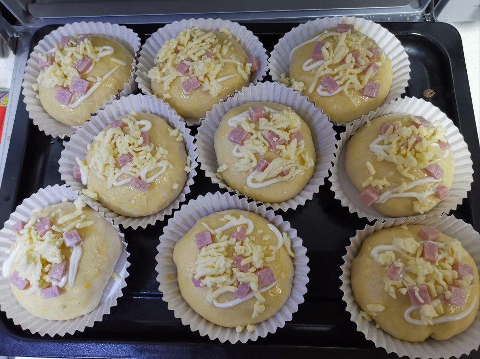 香葱火腿肉松面包