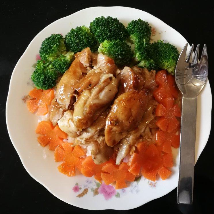 照烧鸡腿饭