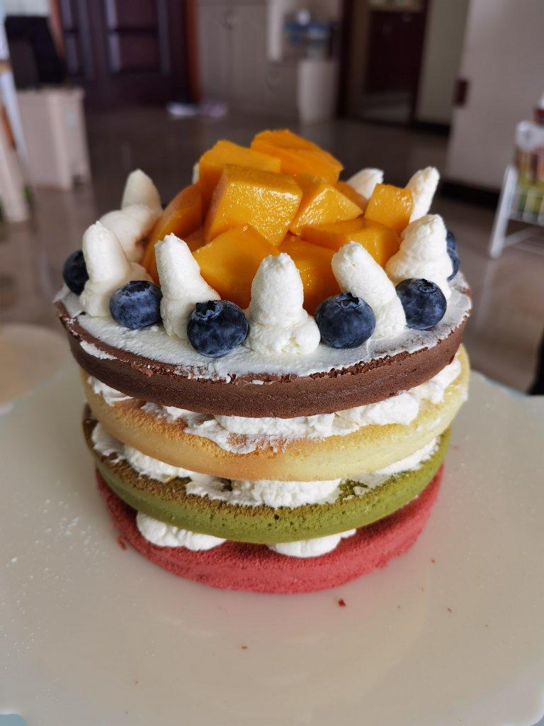 （6寸）彩虹🌈蛋糕胚（无色素）