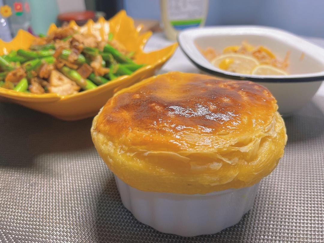 西餐厅的头牌👑【酥皮玉米浓汤】，在家做竟如此简单！