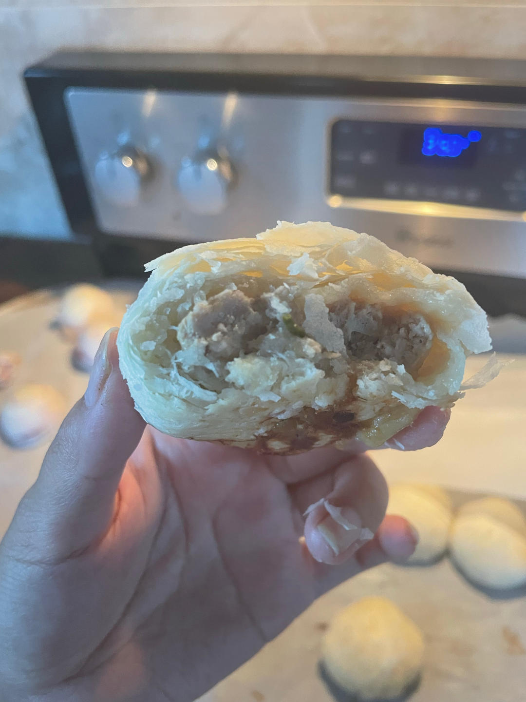 泳式鲜肉榨菜月饼