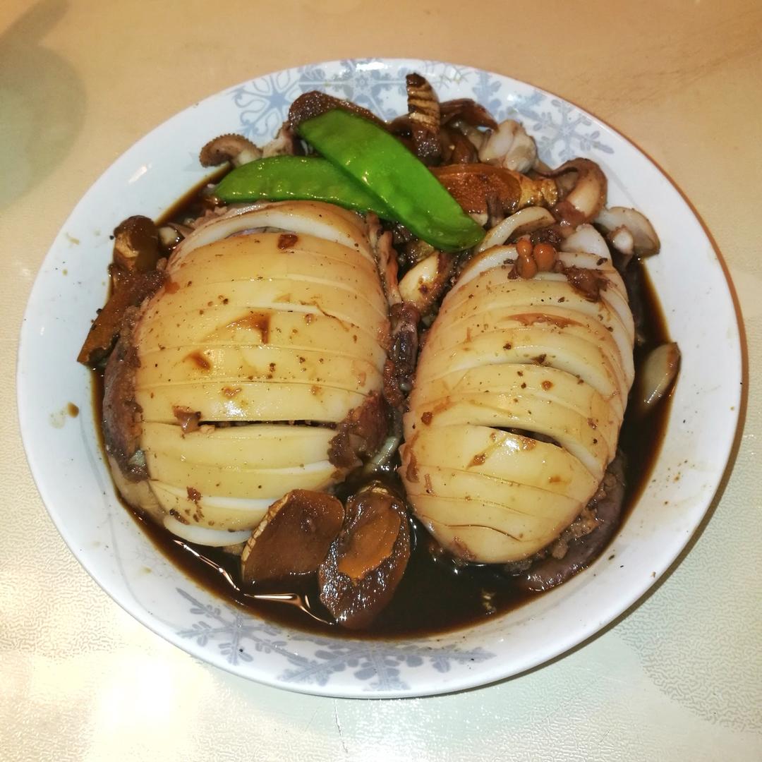 徐会爱做的简版红烧墨鱼