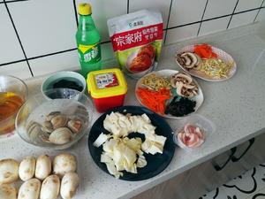 韩式海鲜嫩豆腐汤（一人食）的做法 步骤1