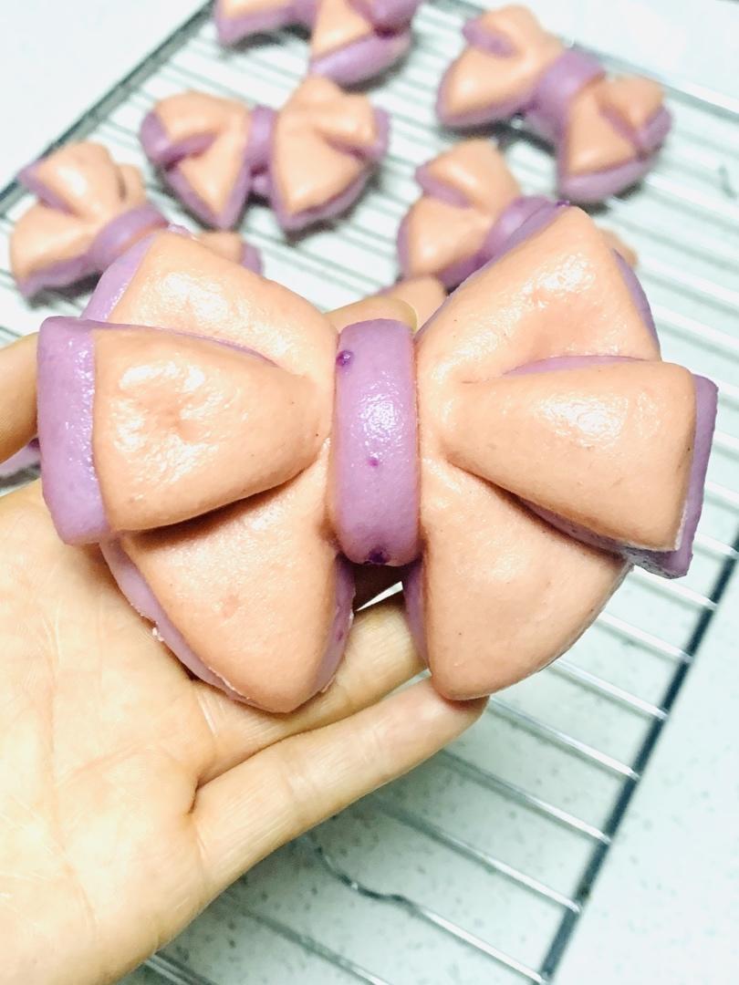 🎀超级无敌少女心！蝴蝶结馒头