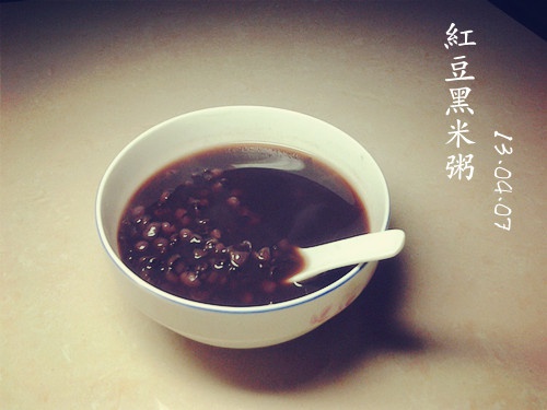 红豆黑米粥