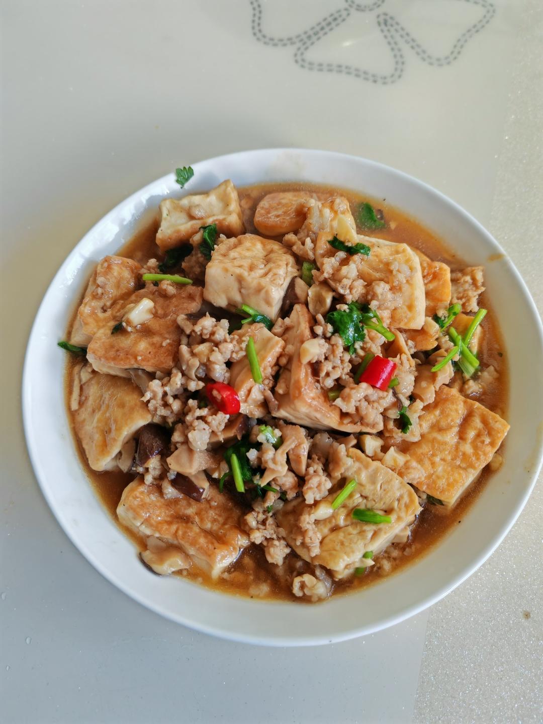 肉末嫩豆腐｜嫩滑口感爽口！这道快手菜超级下饭！！（减脂少油版）