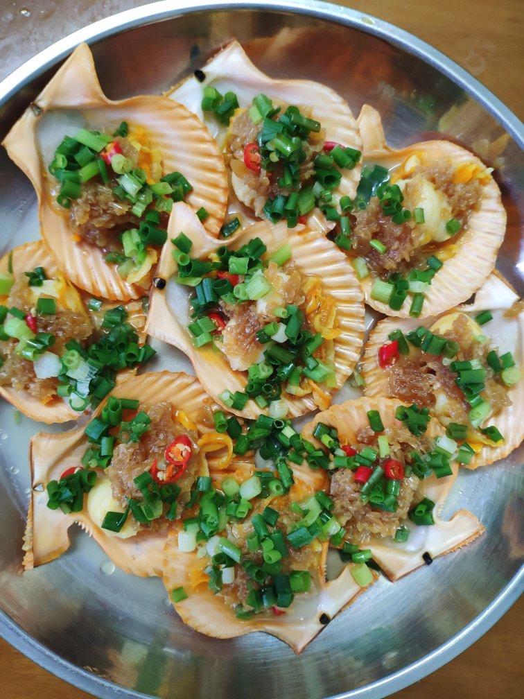 只要5分钟！蒜蓉蒸扇贝