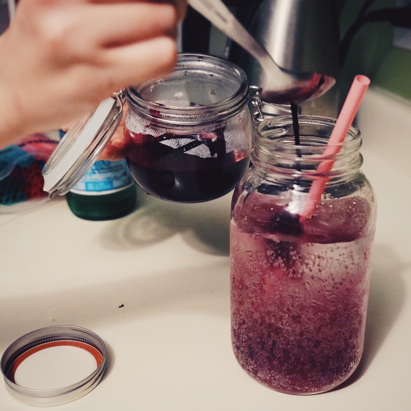 葡萄汽水+葡萄果酱的做法