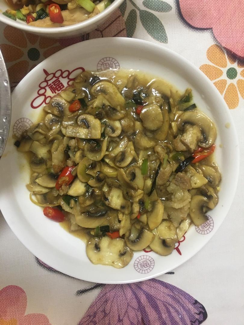 超鲜甜的炒口蘑