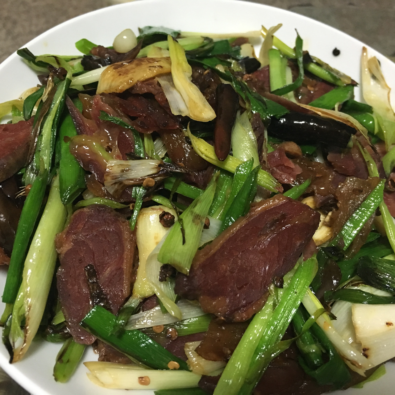 蒜苗炒肉