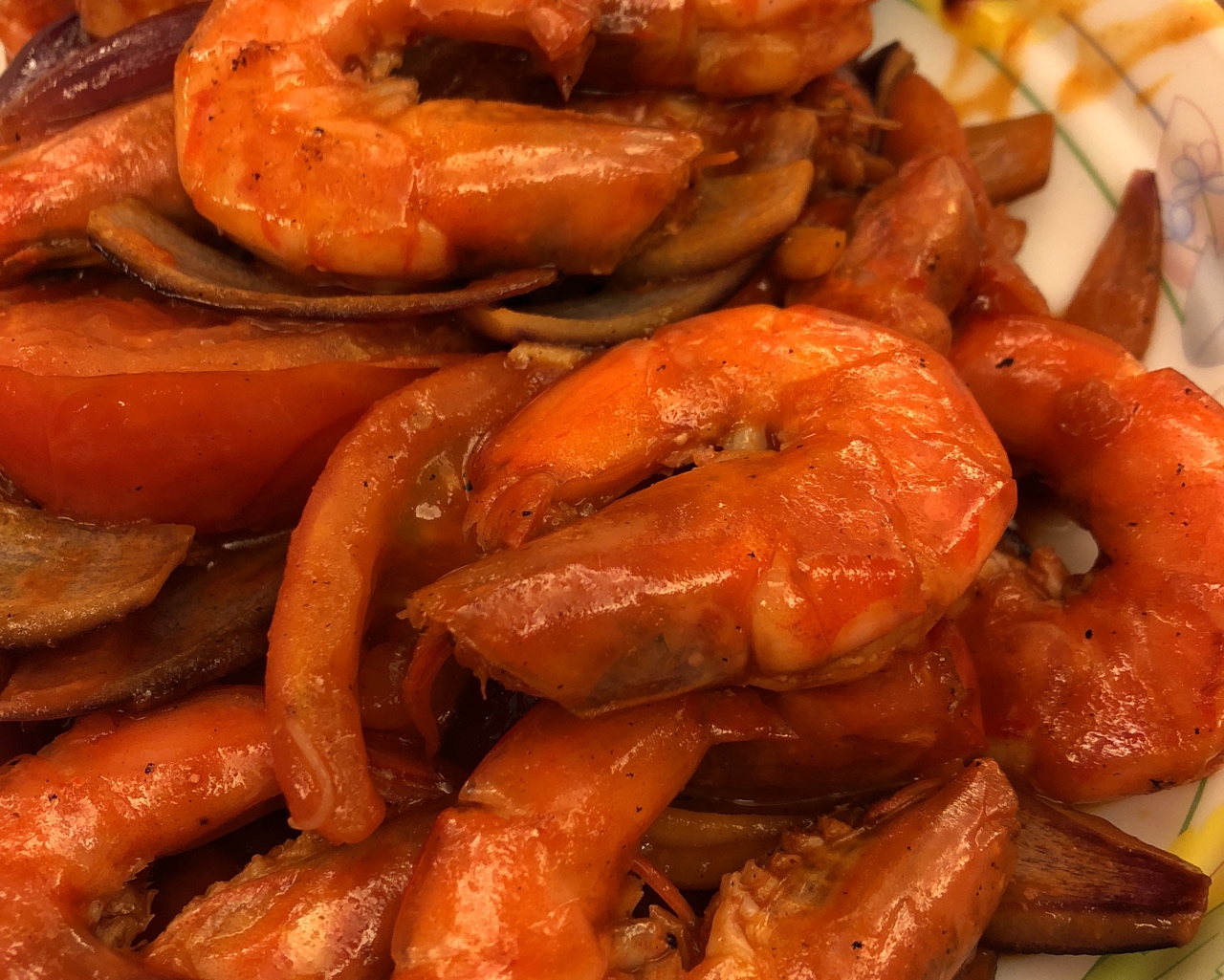 番茄大虾的做法