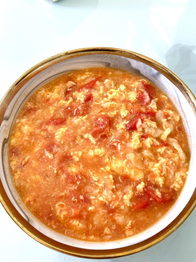 西红柿鸡蛋疙瘩汤