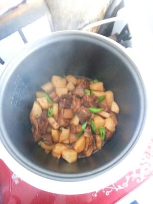 电饭煲土豆炖牛腩的做法 步骤5