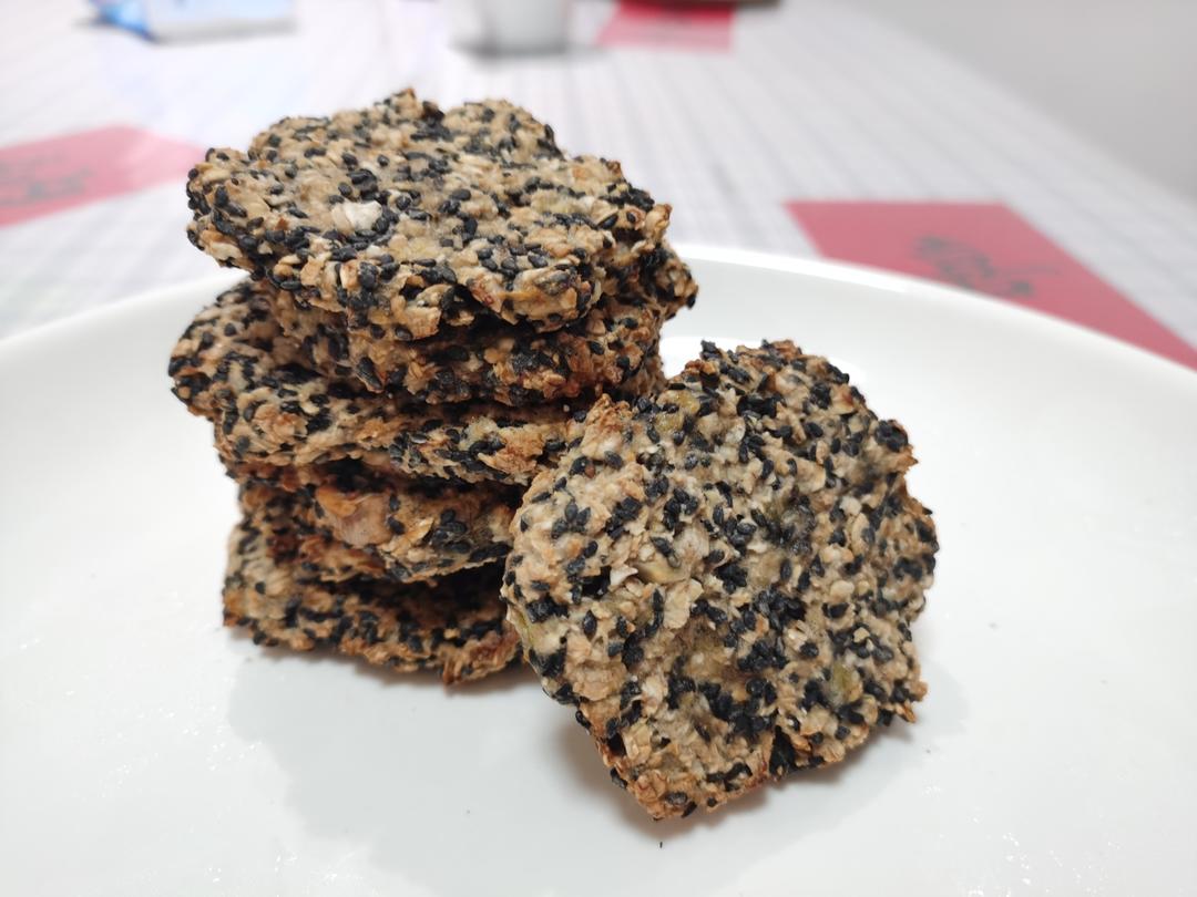 无油无糖，低脂饱腹，香蕉燕麦饼