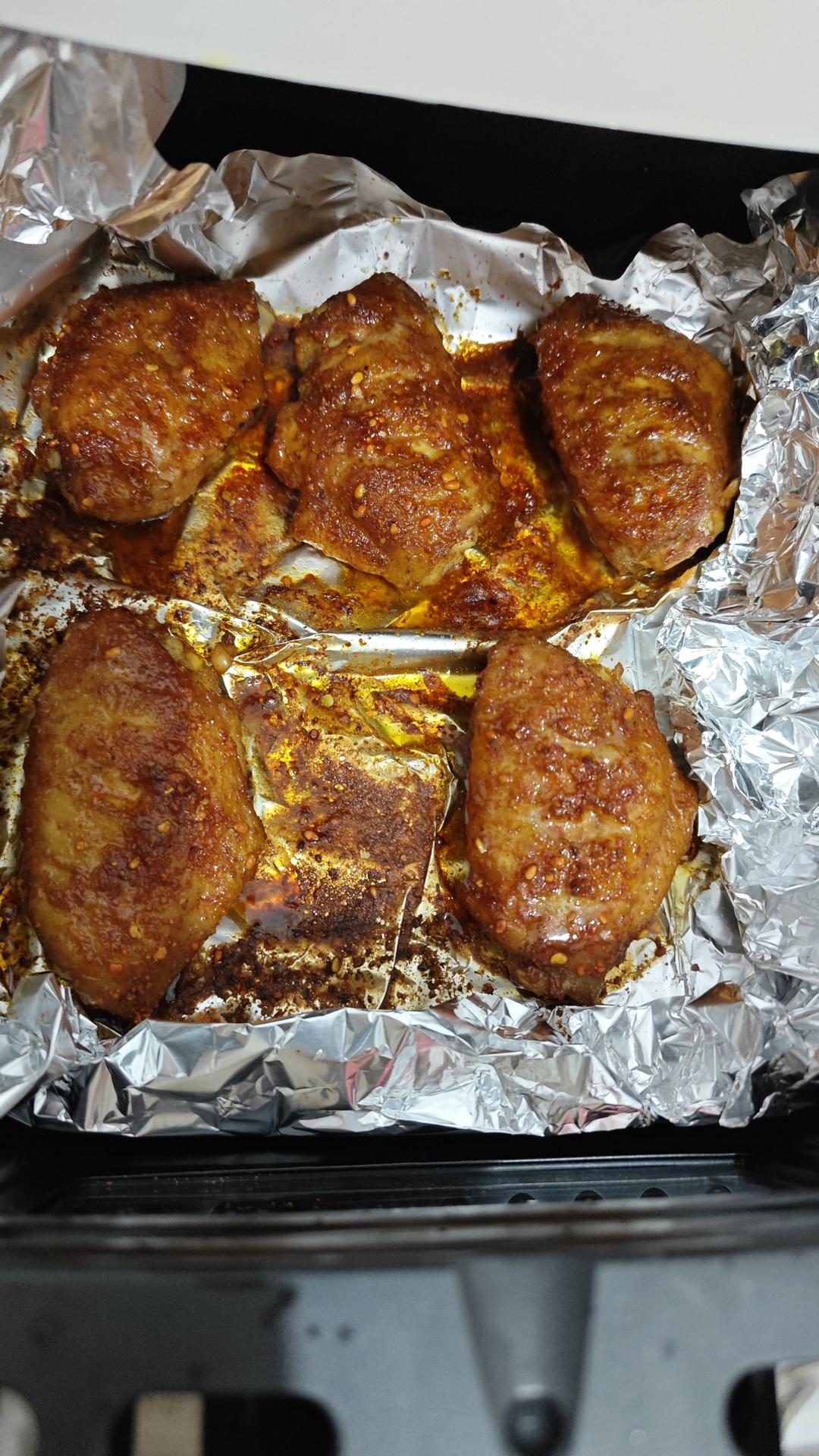 秒杀外面轻食店的所有鸡翅 吃了一次就彻底爱上(空气炸锅版)