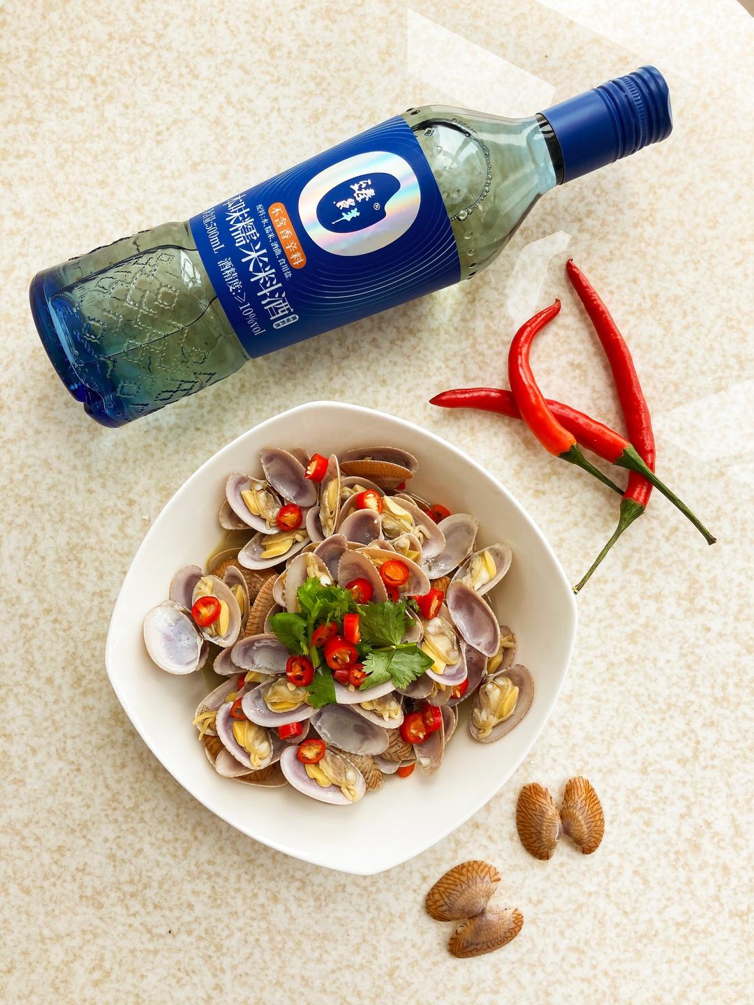 糯米料酒煮花蛤的做法 步骤5