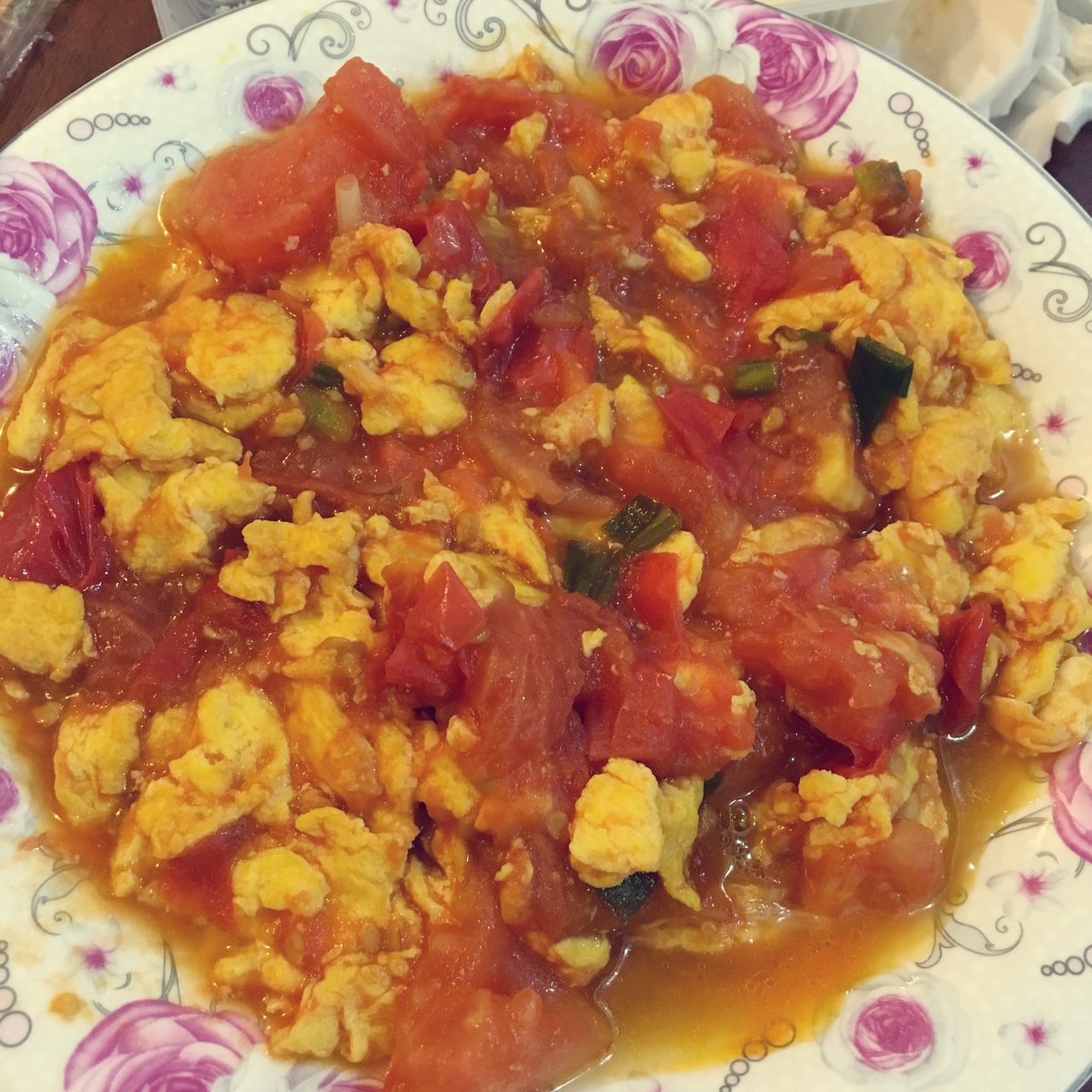 鸡蛋炒西红柿i