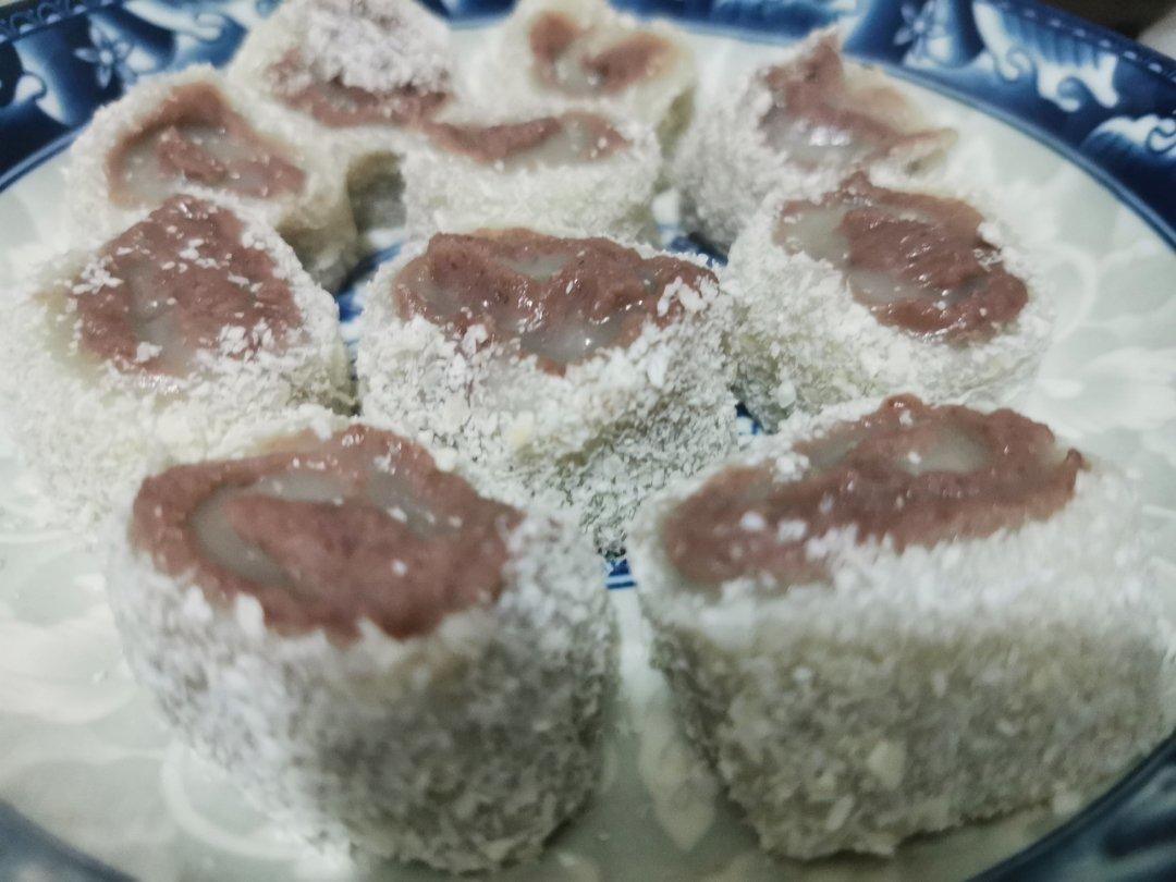 椰蓉豆沙糯米卷
