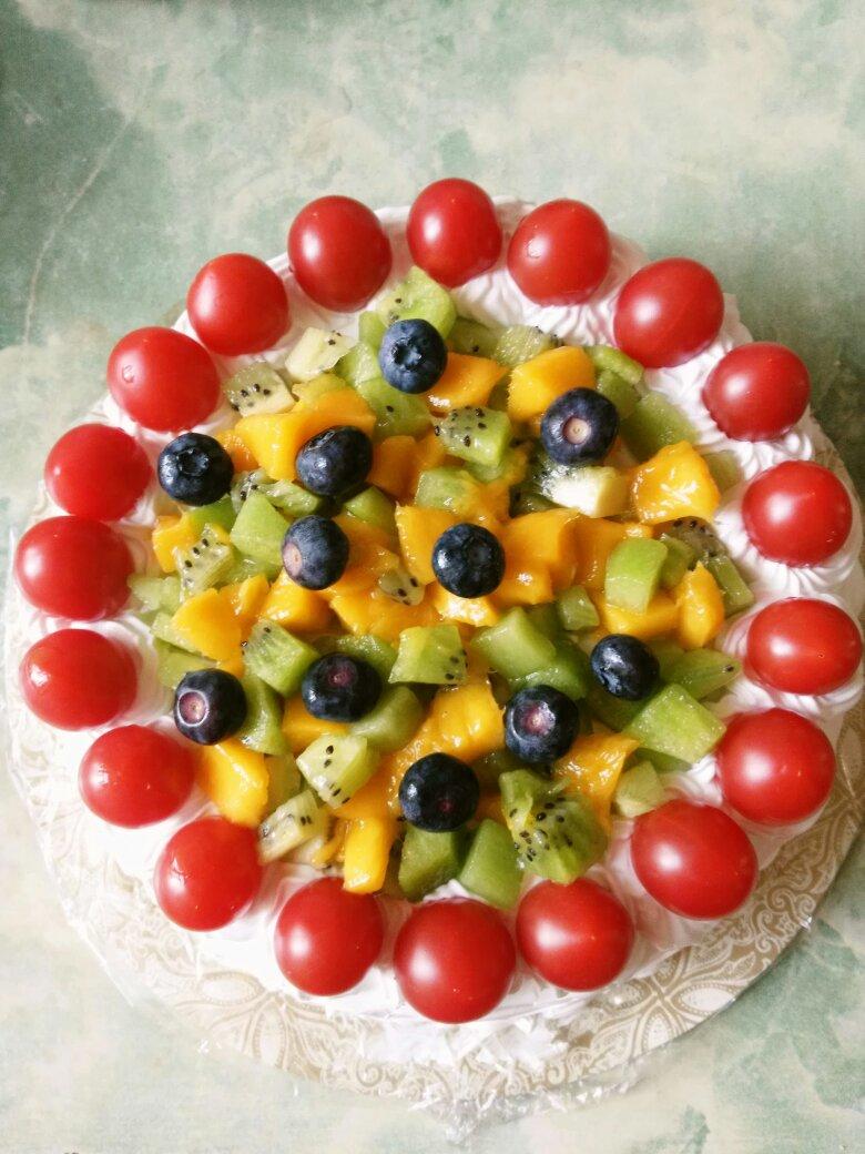 各种简易式水果蛋糕装饰