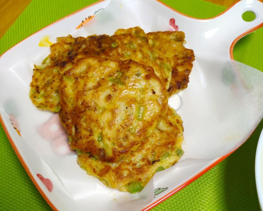 丝瓜鲜肉海鲜饼(无水少油版)的做法