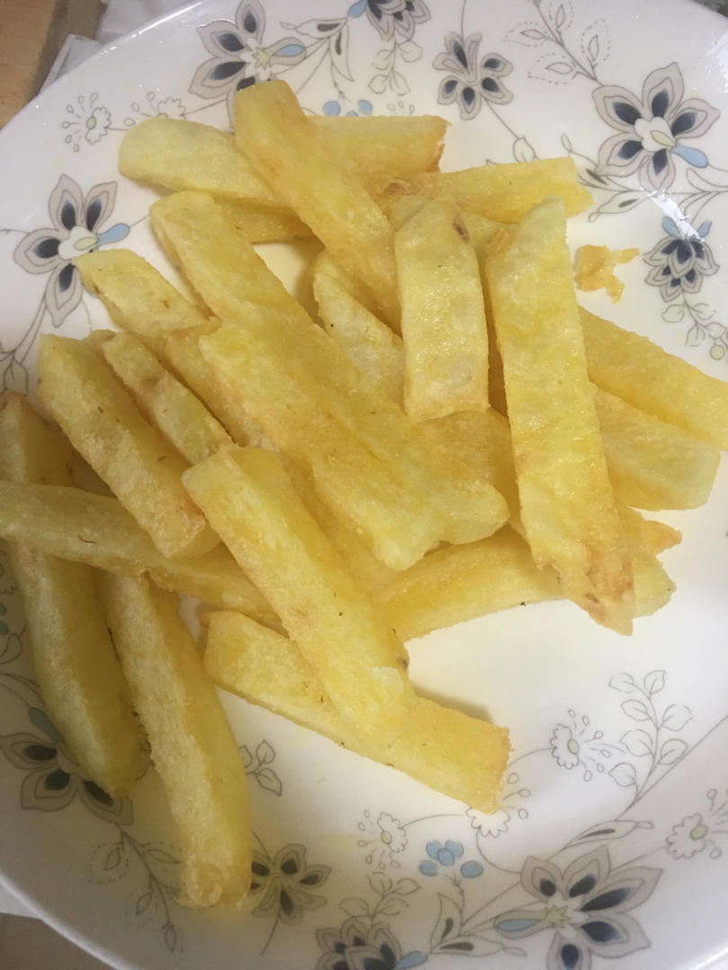 日出荷花做的自制炸薯条 超酥脆 零失败 秒杀m记肯德基!不需要冷冻!