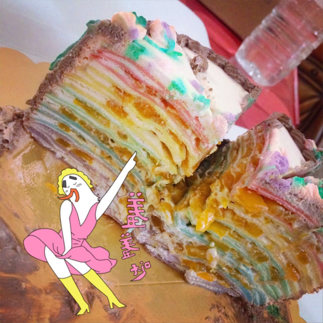 千层蛋糕（面糊不结块搅拌法+抹茶粉无颗粒）