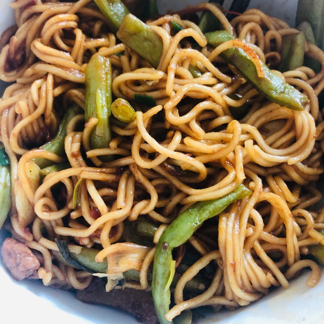 家常豆角焖面
