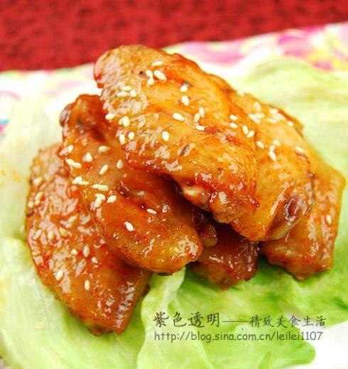 韩国泡菜桂花香烤鸡翅的做法