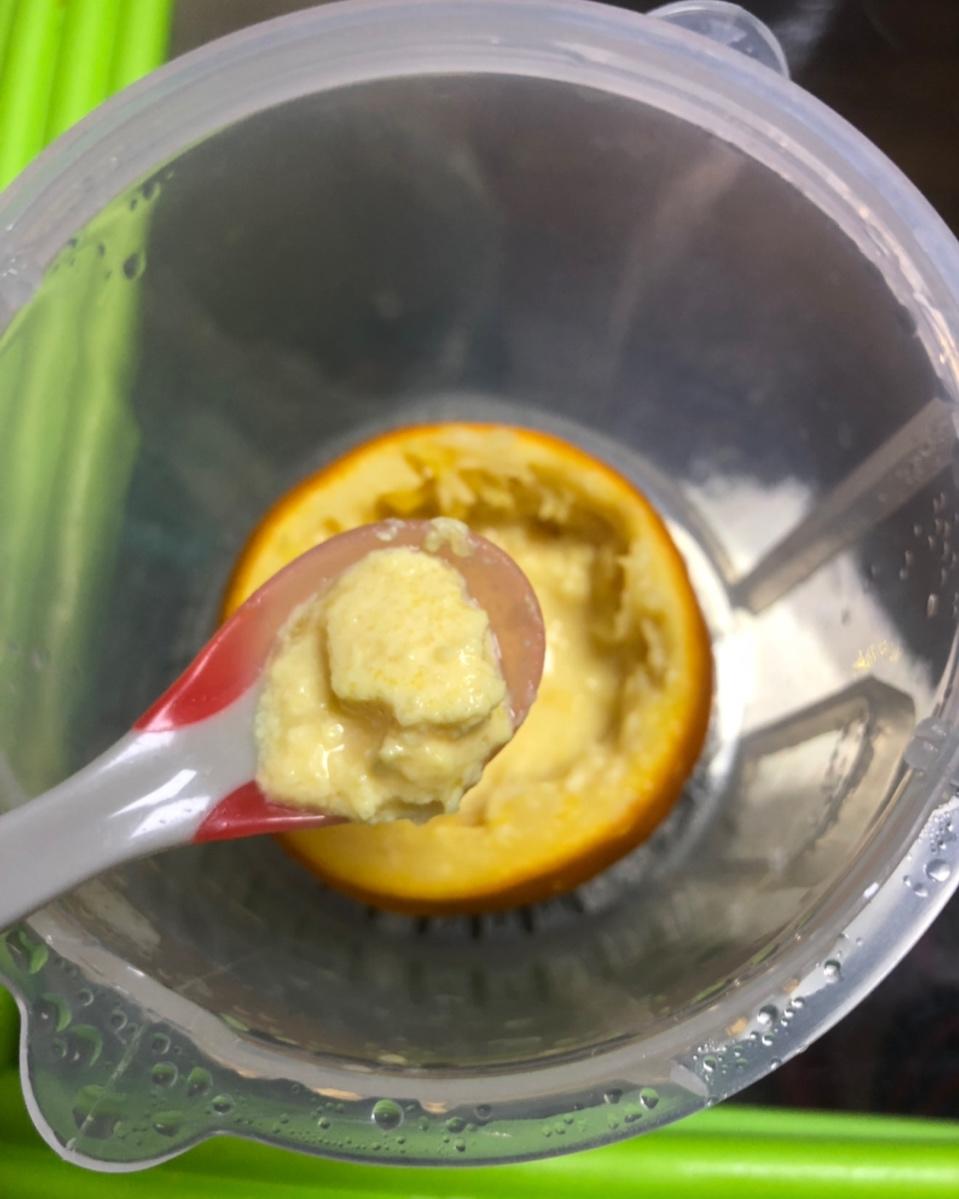 甜橙蒸蛋黄（宝宝辅食）
