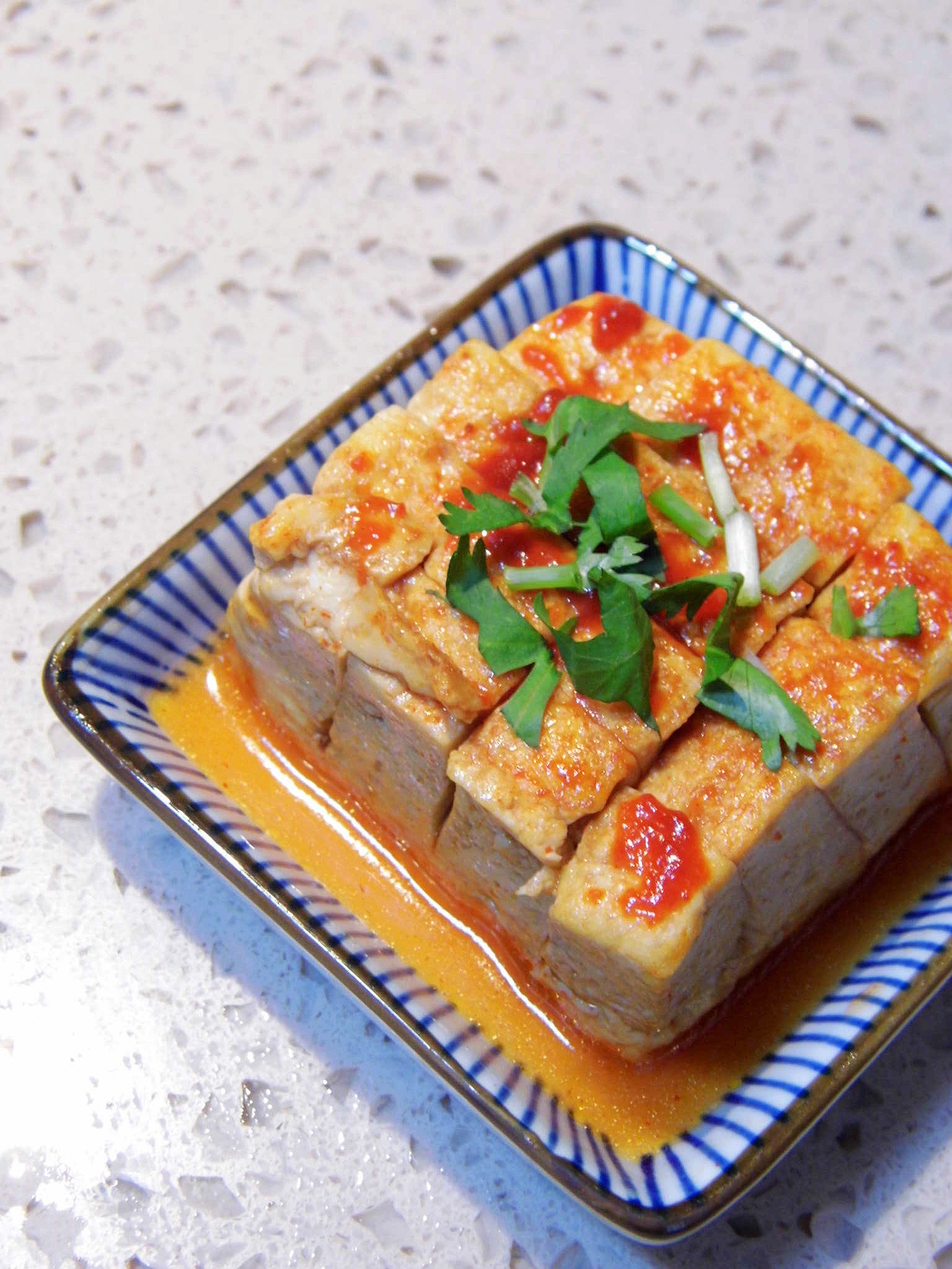 唐栗子做的秘制豆腐