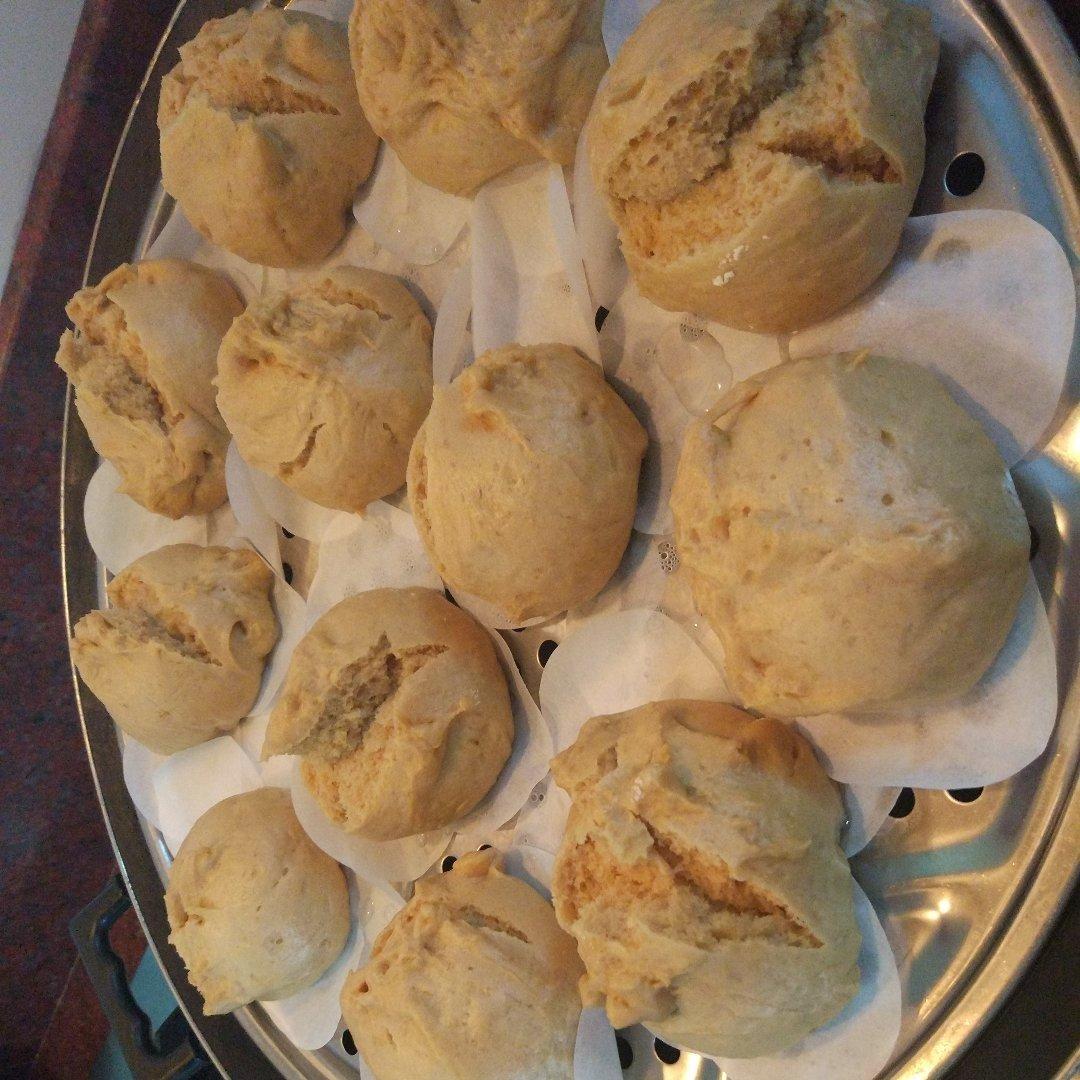 红糖燕麦开花馒头