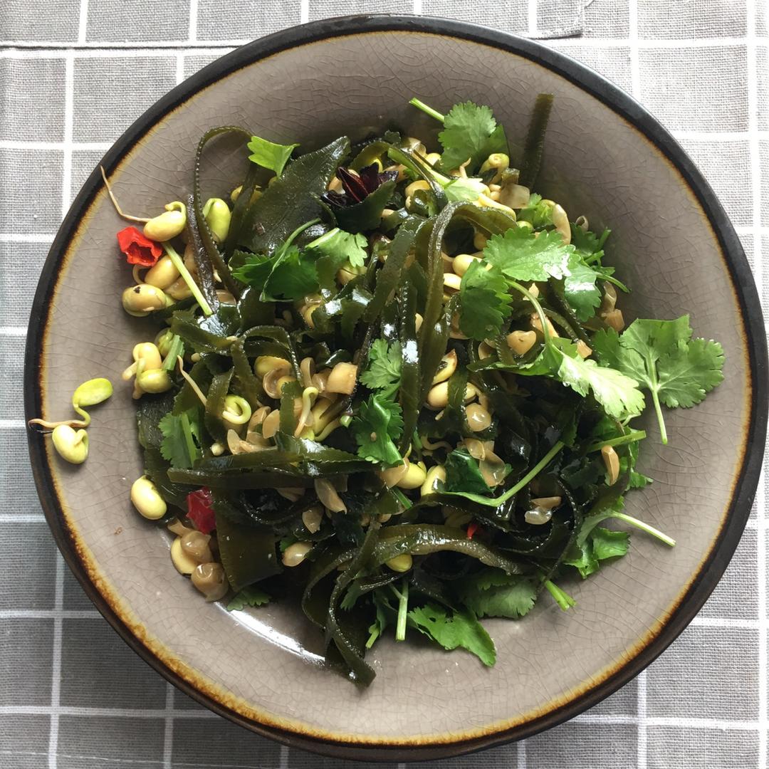 豆芽炒海带