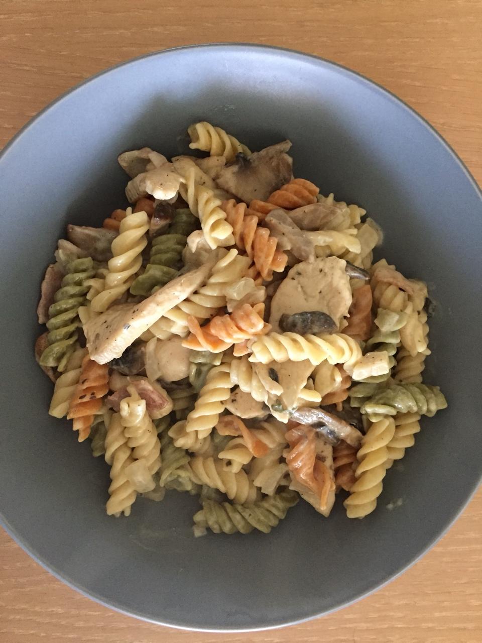 【快手】培根鸡肉通心粉